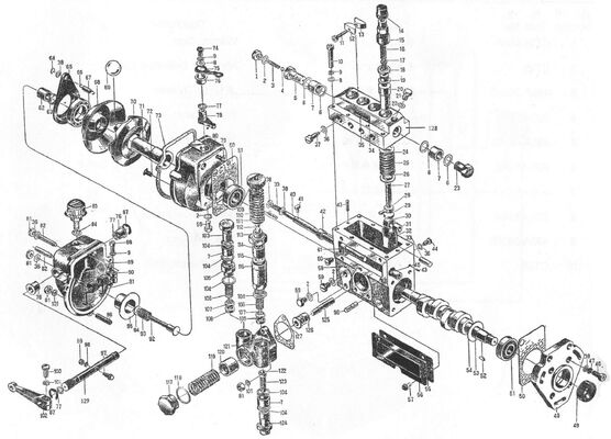 Peça de Reposição para Motor Diesel 495AG - Bomba de Injeção de Combustível - 495A-30000