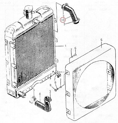Peça de Reposição do Motor Diesel 495AG - Mangueira de Saída 495AG-00001 Fabricado na China