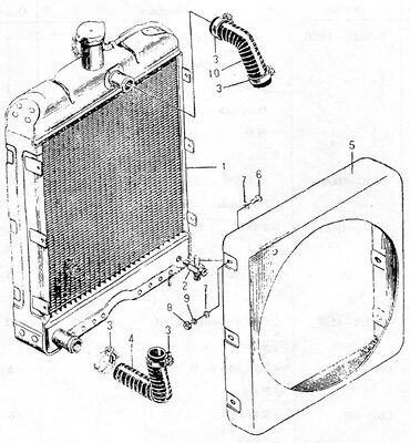 495AG Motor Diesel Parcela sobressalente Radiador 495AG-19100 China Origem 3kg