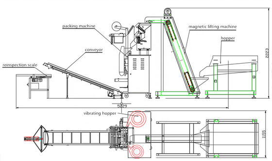 Máquina de embalagem de sacos de plástico